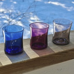 Timo Sarpaneva Iittala shot glass: Set of six vintage glasses 1950s Finland