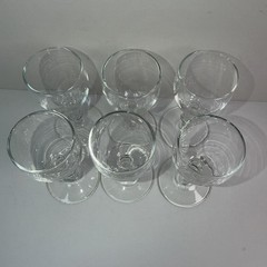 Libbey 4.5” Tall Liquor Cocktail Glasses ~ Clear Glass 2” Wide Vintage Set Of 6