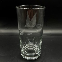 VTG Mid-Century Etched Flying Geese Highball Glasses – Set of 8 – MCM Barware