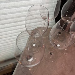 Elegant Set Of RONA Crystal Bordeaux Wine Glasses 9-1/4″ Tall Slovakia(7)