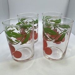 Libbey Cherries Swanky Swigs Juice Glasses and Pitcher