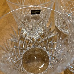 HOYA Crystal Rock Glass 4pcs set 9.5×8.5cm/3.74×3.34″ HOYA Crystal HOYA Crystal