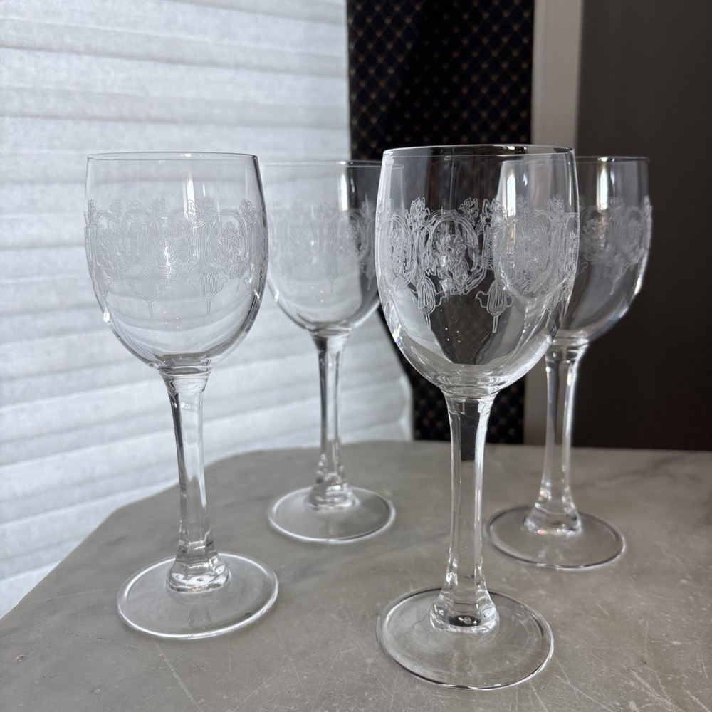 Hand Blown Crystal Cordial/ Sherry Glasses 4-5 Sided Stem Da Vinci»Ginevra» Pat