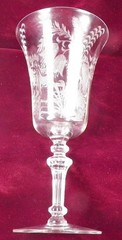 Fuchsia Water Goblet Tiffin Franciscan Elegant Glass Clear #15083