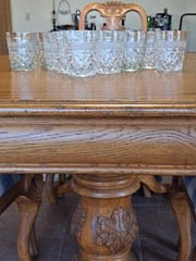 Anchor Hocking Wexford Old Fashioned Rock Glasses Diamond Glass VTG Set of 12