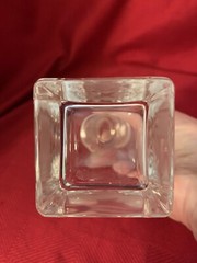 Links Of Scotland Celtic Handcut Glass Commemorative Mini Decanter & Stopper EUC