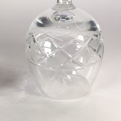 English Royal Brierley Crystal Cognac Brandy Snifters Original Red Box Set Of 2