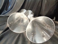 Cristal d’Arques Millennium Champagne Glasses Set of Two Year 2000 Y2K UNUSED