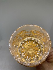 Gold Goblet, Vintage Metal Shot Glasses for Party Wedding Use/Diva & Display