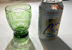 RARE!! Bohemian Green Cut to Clear Glass Low Ball Rocks Whiskey Tumbler Set of 6