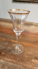 V23 Water Goblet Jamestown Clear (Gold Trim) By MIKASA – SingleW ater Goblet