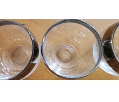Cute As A Button Dorothy Thorpe Silverband RolyPolyGlass 6oz 3Barware Whiskey
