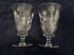 Morgantown Mayfair Juice Glasses- Set Of 2- Read Description
