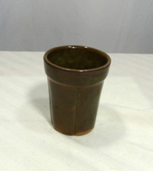 Pottery Frankoma Juice Glass Child’s Tumbler Prairie green Ada Clay 90C