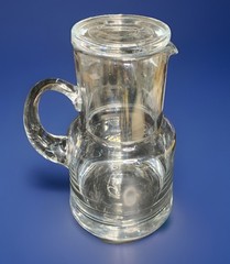 Vintage Bedside Tumble-Up 2 Piece Pitcher And Cup-Clear Glass