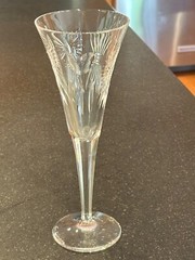 WATERFORD MILLENNIUM 5 TOASTS FLUTE 9 1/4” TALL EXCELLENT CONDITION NO ISSUES