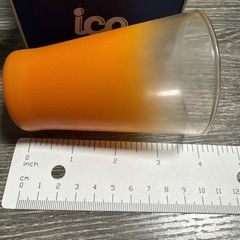 Set of 6 Blendo Orange Pink & Yellow Ombre Juice Glasses MCM 4″ Tumblers