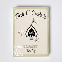 Daniel Justin Chase High Roller Rocks Glass Set w/Playing Cards Original Box