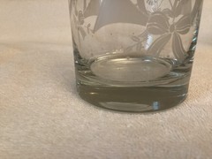 Princess House French Horn Set of Four On the Rocks Glasses~Weighted Bottoms