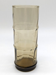 Libbey Bamboo Bash Tumbler Set Smokey Brown Optic Tiki Bar