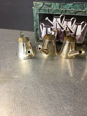 Vintage Set of 4 Silverplated Card Placeholder with Watering Can Design