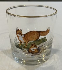 Vintage West Virginia Specialty Glass American Wildlife rocks glasses lot of 7