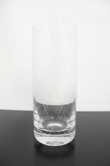 TIFFANY & Co Crystal Etched DIAMOND Criss Cross WATER Glass Tumbler Set of 4