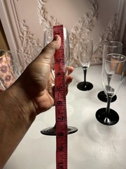 Luminarc Domino Champagne Flutes Set Of 8 . 7 3/4 Inches High
