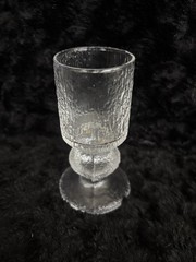 Iittala SENATOR CORDIAL GLASS, Cast Glass, 3 OZ, VINTAGE, Made in Finland