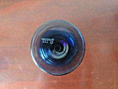 6 Pfaltzgraff Yorktowne Dark Blue Navy Stemmed Glasses 8 oz Water Wine Goblets