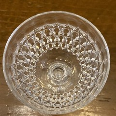 1875 Dorflinger Hob Diamond 5″ Wine Claret