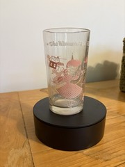 Wizard of Oz Dorothy Decorated Clear Glass Tumbler with Pink Graphics