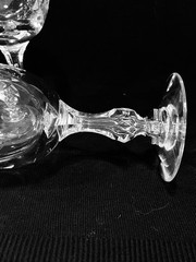 Vintage Tiffin-Franciscan Mirage Cut Crystal Water Goblets Set of 7
