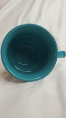 The Pioneer Woman Floral Stoneware Coffee Mug Teal Handle Dishwasher Microwave