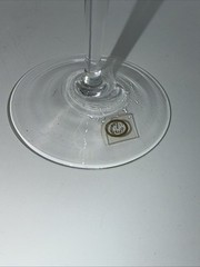 Set of 3 Classic Touch Hungary Crystal Wine Glasses 24K Gold Rim Optic Ribbed
