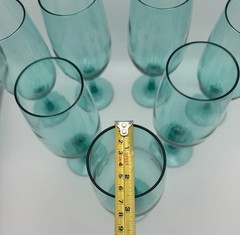 Luminarc France Crystal Iced Tea Glass Teal Green (Set of 7)
