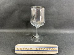 Lenox Crystal DESIRE~(1) 7 1/8″ Water Glass ~Perfect