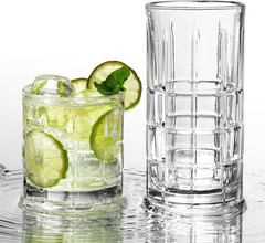 Manchester Rocks Old Fashioned Whiskey Glasses, 10.5 Oz (Set of 12) –