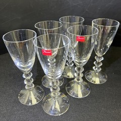 Baccarat Vega Crystal Wine Glass clear 6set no Box