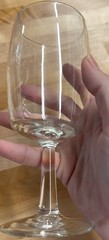 Vintage Clear Glass Water Goblets, From The Federal Glass «Sheer Rim» Line