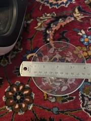 Vintage Dorothy Thorpe Floral Liqour Cocktail/Martini Glass