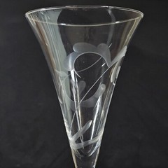 WATERFORD Marquis YOURS TRULY CHAMPAGNE FLUTES, Etched Crystal, 11 1/4″, 2PCS