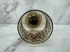 Libbey Prado Tawny Brown Raised Scroll 11.25 oz Goblet Vintage 5 3/4″ Box of 8 A