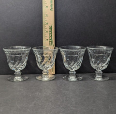 Fostoria Colony 3 1/2″ Clear Glass Oyster Fruit Cocktail Bowl Dish 4 PC – Lot 1