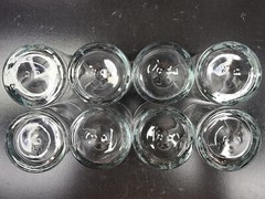 (8) Libbey Crisa Impressions Cooler Glasses Set Clear Pinched Sides Bar Ware Lot