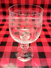 12 Crystalex Wine Glass Queen’s Lace Bohemia Crystal Clear Etched Goblets VTG