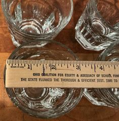 Set of 4 Libbey DuraTuff GIBRALTAR 3-1/2″ Clear Glass on the Rocks 7 Oz. Glasses