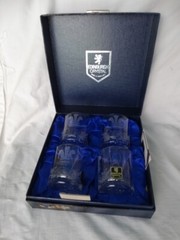 4 Edinburgh Crystal Royal Wedding Charles + Diana Commemorative Old Fashioned