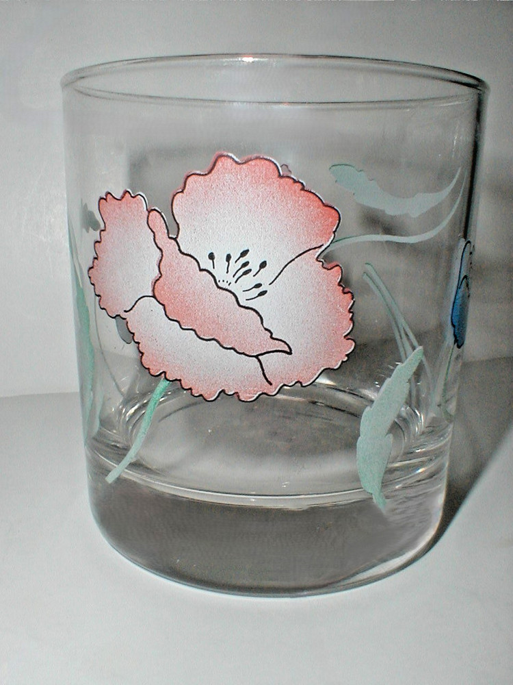 Mikasa COUNTRY POPPIES House of Prill Villeroy & Boch Amapola Glass Tumbler