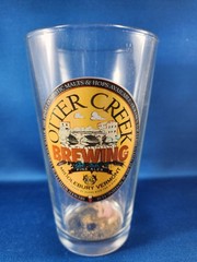 Vintage Otter Creek Brewing Beer Glass Pint Middlebury Vermont Barware